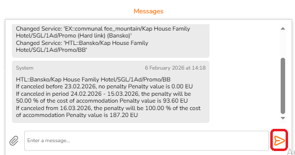 Переписка с менеджером