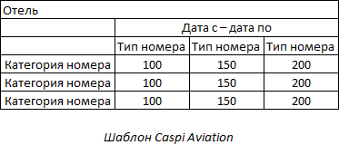 Шаблон Caspi Aviation