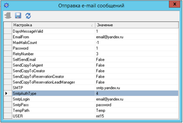 Отправка e-mail сообщений